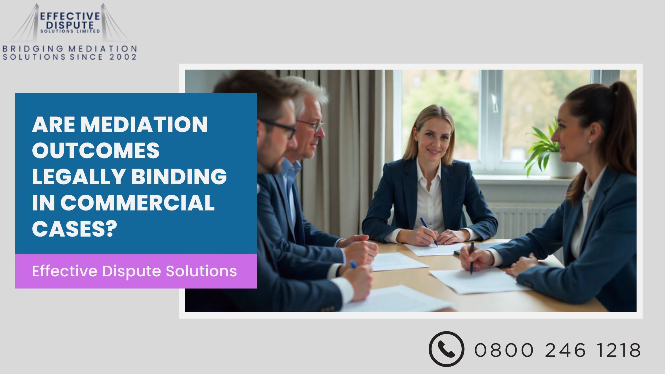 Are Mediation Outcomes Legally Binding in Commercial Cases?